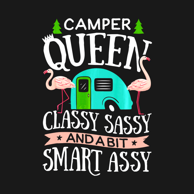 Camper Queen Classy Sassy Smart Assy shirt Camping RV by Jipan