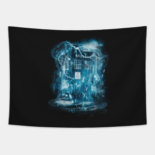 time and space storm Tapestry