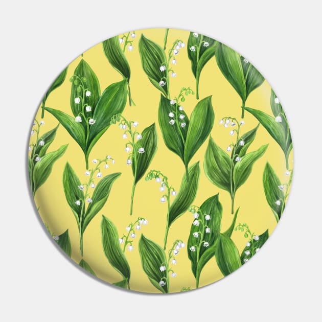 Lily of the valley on buttercup yellow Pin by katerinamk