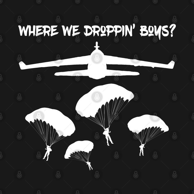 Where we droppin' boys? - Warzone - T-Shirt