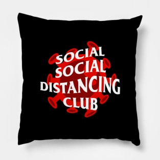 social distancing club Pillow