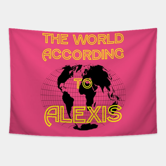 The World According To Alexis Tapestry by machasting