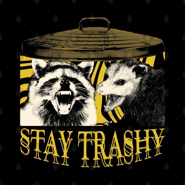 Stay Trashy Raccoon Opossum by giovanniiiii