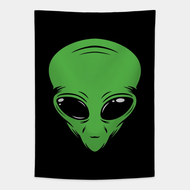 Retro Alien Tapestry by Duck Taylor