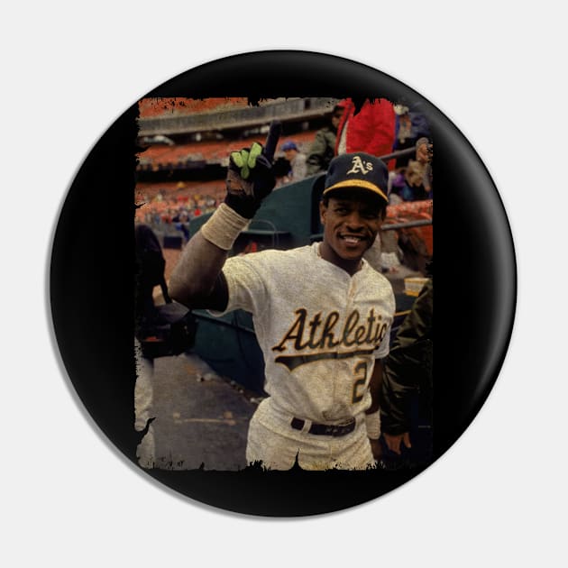 Rickey Henderson - 1,406 Career Stolen Bases Pin by SOEKAMPTI