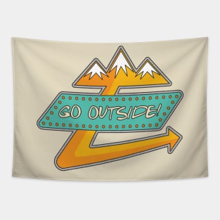 Go Outside Arrow Tapestry