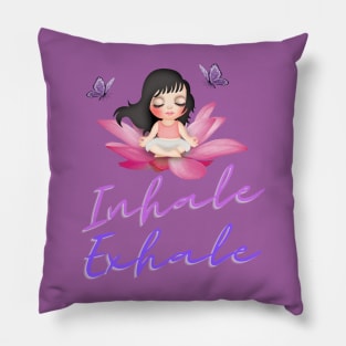 Inhale, exhale Pillow