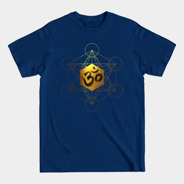 Disover Sacred Geometry Metatron's Cube Om Chant - Metatrons Cube - T-Shirt