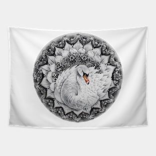 Mandala - Swan Tapestry