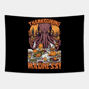 Cthulhu's Thanksgiving Feast - Lovecraftian Madness Tapestry