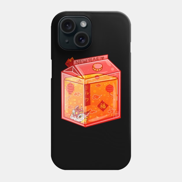 Lunar New year milkbox Phone Case by Sonoyang