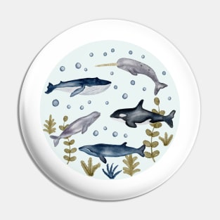 Whale Story | Watercolor Pin