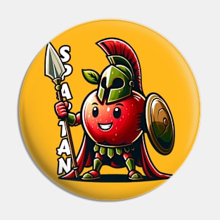 Spartan apple Pin