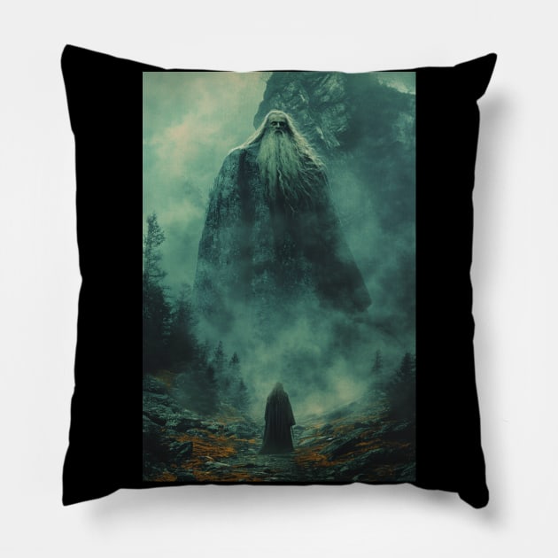 Wizard and Titan Pillow by SzlagRPG