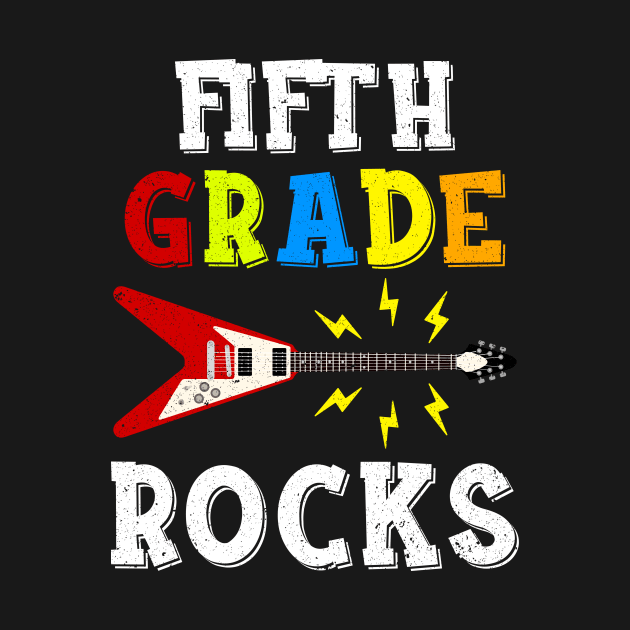 Fifth Grade Rocks Teacher Student Kid Back To School by hardyhtud