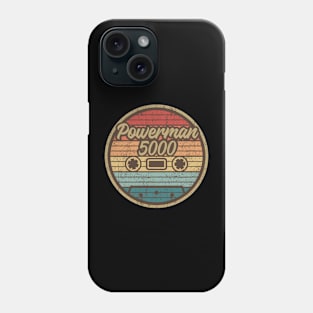 powerman 5000 cassette retro circle Phone Case