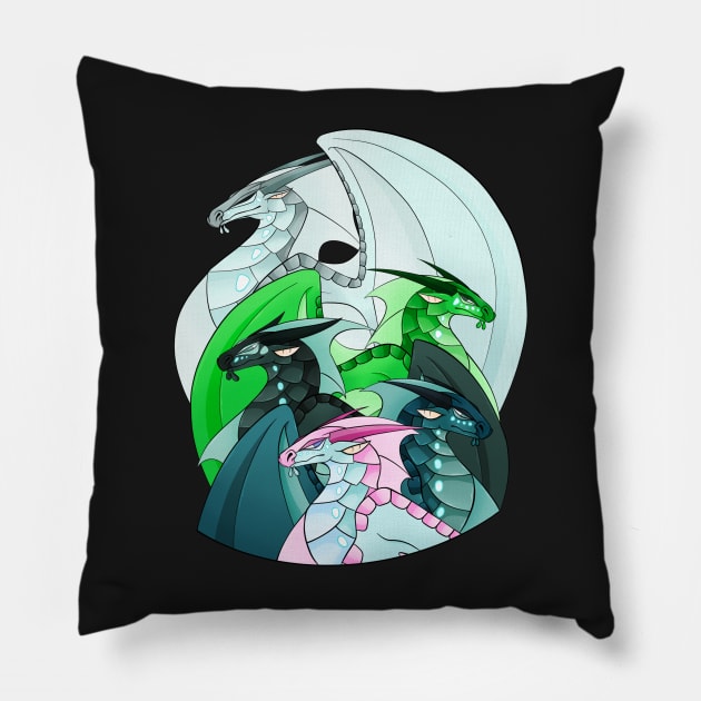 Wings of Fire - Animus Seawings Pillow by giratina13