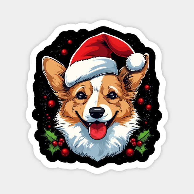 Corgi Christmas Magnet by JH Mart