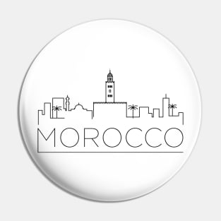 Morocco Minimal Skyline Pin