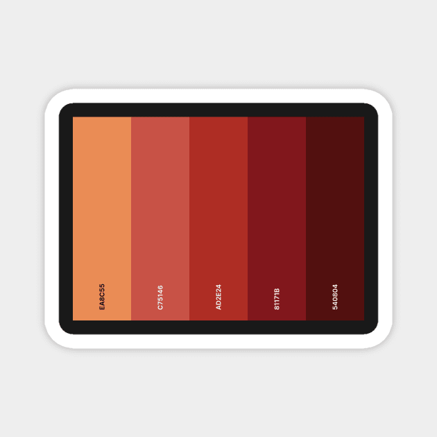 Fire palette Magnet by Pacesyte