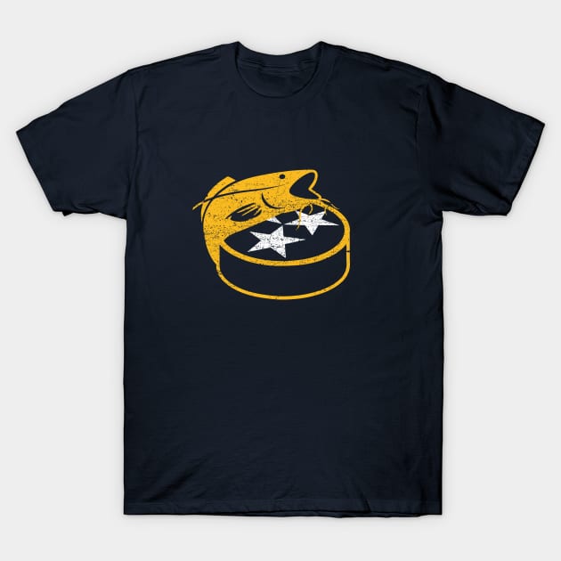 Nashville Predators NHL Alternate Logo Catfish Long Sleeve TShirt
