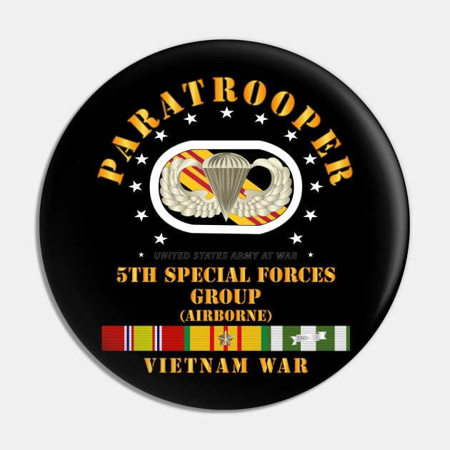 5th SFG Oval w Paratrooper w VN SVC Pin by twix123844