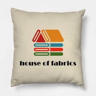 Retro House of Fabrics Pillow