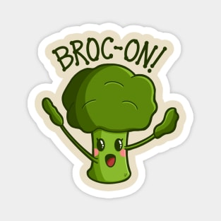 “Broc-On!” Rocking Broccoli Magnet