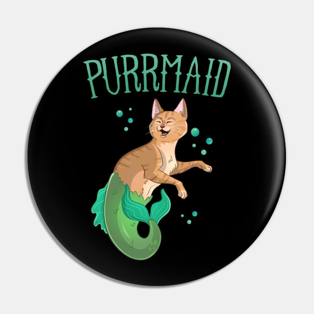 Purrmaid Mermaid Cat Pin by Eugenex