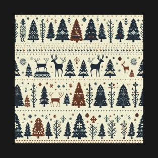 christmas seamless pattern design T-Shirt