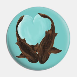 Cuddling Nurse Sharks Pin