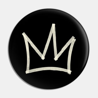 Paper Tape Crown Basquiat Pin