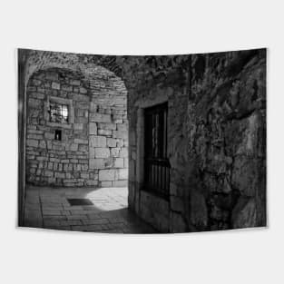 Alleyway in Old Split - B-W Tapestry