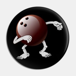 Funny dabbing bowling ball Pin