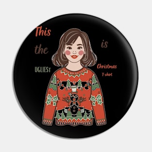 Christmas kids ugly as sweater girls Pin