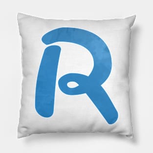 r Inspired Silhouette Pillow