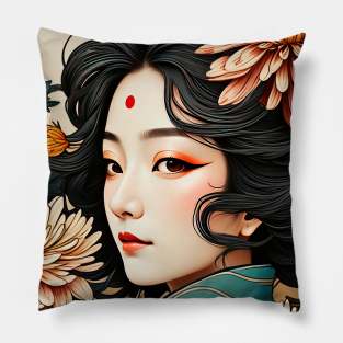 Chrysantemum girl Pillow