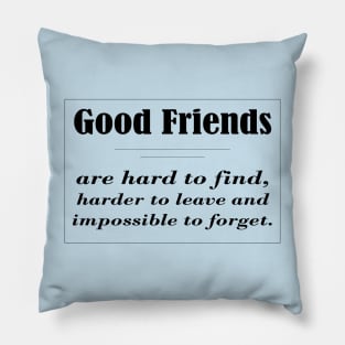 Good Friends Sticker Pillow