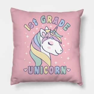 1st Grade Girls 1st Grade Unicorn Pillow