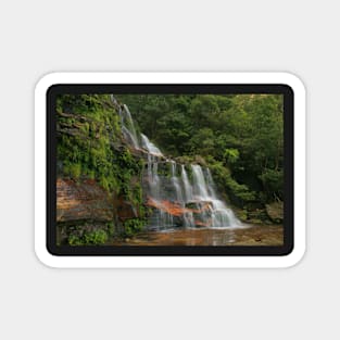 Katoomba Falls .. with green & orange Magnet