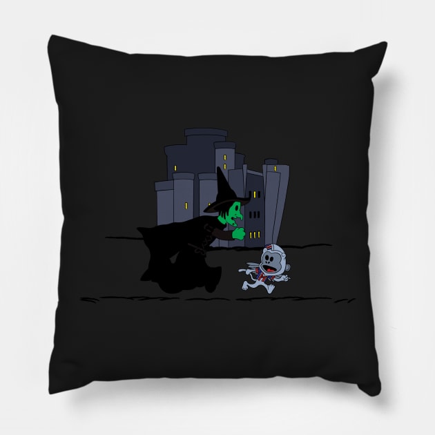 Lets Get Those Slippers! Pillow by Leidemer Illustration 