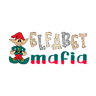 Elfabet Mafia Animal Skin Christmas Elf T-Shirt