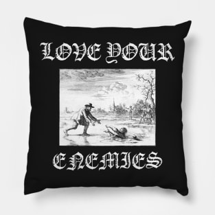 Love Your Enemies Anabaptist Mennonite Amish Dirk Willems Gothic Pillow