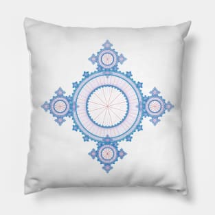 Winter Fractal Pillow