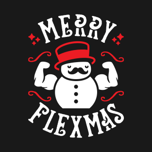 Merry Flexmas (Funny Christmas Gym Pun) T-Shirt