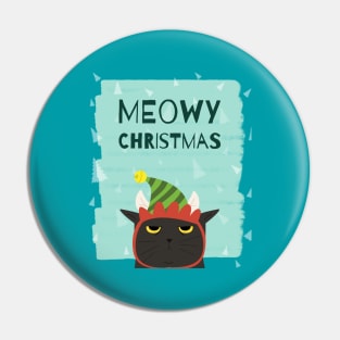 meowy christmas Pin