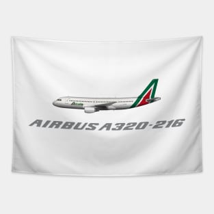 Alitalia Airbus A320-200 Tee Shirt Version Tapestry