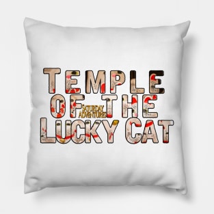 Temple of the Lucky Cat Pillow