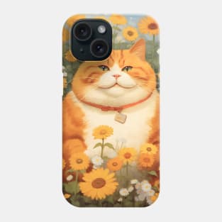 Feline Garden Delight: Cats Amongst a Bouquet of Blooms - Sully Phone Case