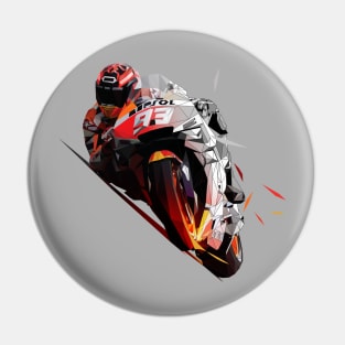 Marc Marquez low poly Pin